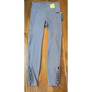 Nanette Lepore Women's Size XS Taupe Workout Crop Leggings Pocket